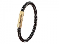 HY Wholesale Leather Bracelets Jewelry Popular Leather Bracelets-HY0130B024