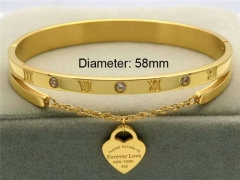 HY Wholesale Bangle Stainless Steel 316L Jewelry Bangle-HY0041B306