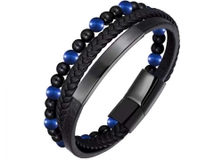 HY Wholesale Leather Bracelets Jewelry Popular Leather Bracelets-HY0136B113