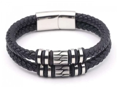 HY Wholesale Leather Bracelets Jewelry Popular Leather Bracelets-HY0137B103