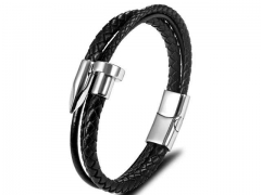 HY Wholesale Leather Bracelets Jewelry Popular Leather Bracelets-HY0135B143