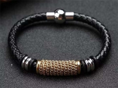HY Wholesale Leather Bracelets Jewelry Popular Leather Bracelets-HY0120B224