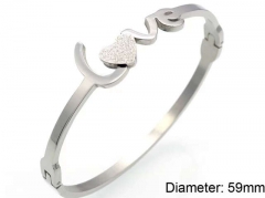 HY Wholesale Bangle Stainless Steel 316L Jewelry Bangle-HY0041B326