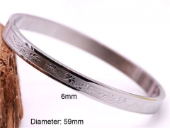 HY Wholesale Bangle Stainless Steel 316L Jewelry Bangle-HY0122B403