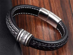 HY Wholesale Leather Bracelets Jewelry Popular Leather Bracelets-HY0133B080