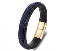 HY Wholesale Leather Bracelets Jewelry Popular Leather Bracelets-HY0130B080