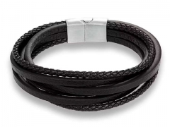 HY Wholesale Leather Bracelets Jewelry Popular Leather Bracelets-HY0120B135
