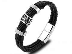 HY Wholesale Leather Bracelets Jewelry Popular Leather Bracelets-HY0120B100