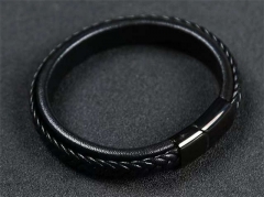 HY Wholesale Leather Bracelets Jewelry Popular Leather Bracelets-HY0129B011
