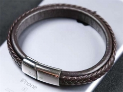 HY Wholesale Leather Bracelets Jewelry Popular Leather Bracelets-HY0129B012