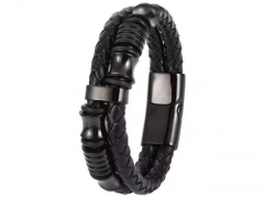 HY Wholesale Leather Bracelets Jewelry Popular Leather Bracelets-HY0120B020