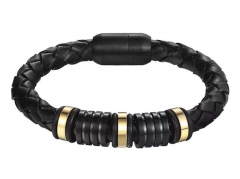 HY Wholesale Leather Bracelets Jewelry Popular Leather Bracelets-HY0120B124