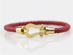 HY Wholesale Leather Bracelets Jewelry Popular Leather Bracelets-HY0129B028