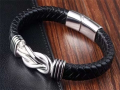 HY Wholesale Leather Bracelets Jewelry Popular Leather Bracelets-HY0133B029