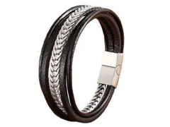 HY Wholesale Leather Bracelets Jewelry Popular Leather Bracelets-HY0130B377