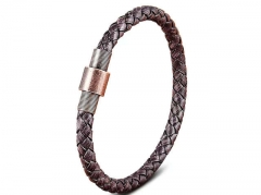 HY Wholesale Leather Bracelets Jewelry Popular Leather Bracelets-HY0130B160