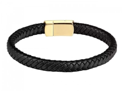 HY Wholesale Leather Bracelets Jewelry Popular Leather Bracelets-HY0120B183