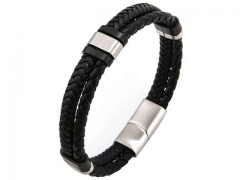 HY Wholesale Leather Bracelets Jewelry Popular Leather Bracelets-HY0058B043