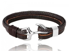 HY Wholesale Leather Bracelets Jewelry Popular Leather Bracelets-HY0136B222