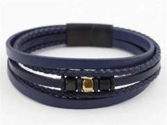 HY Wholesale Leather Bracelets Jewelry Popular Leather Bracelets-HY0129B219