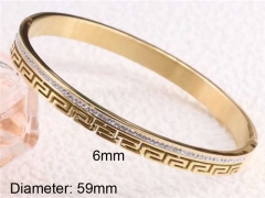 HY Wholesale Bangle Stainless Steel 316L Jewelry Bangle-HY0122B047