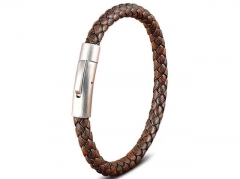 HY Wholesale Leather Bracelets Jewelry Popular Leather Bracelets-HY0130B045