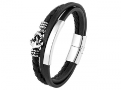 HY Wholesale Leather Bracelets Jewelry Popular Leather Bracelets-HY0120B220