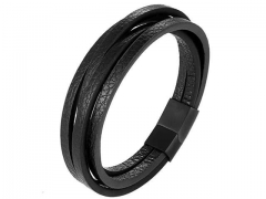 HY Wholesale Leather Bracelets Jewelry Popular Leather Bracelets-HY0136B199