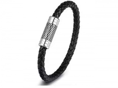 HY Wholesale Leather Bracelets Jewelry Popular Leather Bracelets-HY0130B057