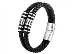 HY Wholesale Leather Bracelets Jewelry Popular Leather Bracelets-HY0133B223