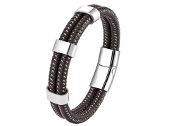 HY Wholesale Leather Bracelets Jewelry Popular Leather Bracelets-HY0120B158