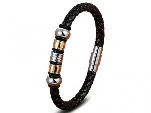 HY Wholesale Leather Bracelets Jewelry Popular Leather Bracelets-HY0130B243