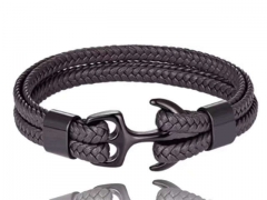HY Wholesale Leather Bracelets Jewelry Popular Leather Bracelets-HY0136B048