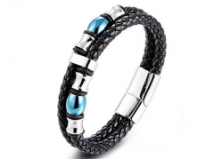 HY Wholesale Leather Bracelets Jewelry Popular Leather Bracelets-HY0130B436