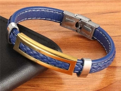 HY Wholesale Leather Bracelets Jewelry Popular Leather Bracelets-HY0130B049