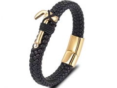 HY Wholesale Leather Bracelets Jewelry Popular Leather Bracelets-HY0135B108