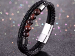 HY Wholesale Leather Bracelets Jewelry Popular Leather Bracelets-HY0137B139