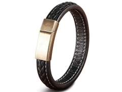 HY Wholesale Leather Bracelets Jewelry Popular Leather Bracelets-HY0130B120