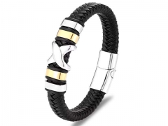 HY Wholesale Leather Bracelets Jewelry Popular Leather Bracelets-HY0120B083