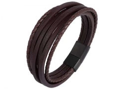 HY Wholesale Leather Bracelets Jewelry Popular Leather Bracelets-HY0136B178