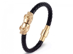 HY Wholesale Leather Bracelets Jewelry Popular Leather Bracelets-HY0120B128