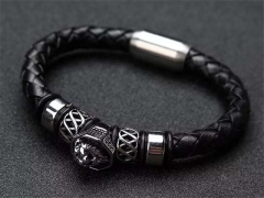 HY Wholesale Leather Bracelets Jewelry Popular Leather Bracelets-HY0120B118