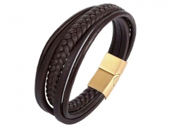 HY Wholesale Leather Bracelets Jewelry Popular Leather Bracelets-HY0136B172