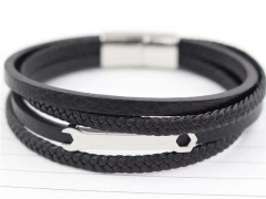 HY Wholesale Leather Bracelets Jewelry Popular Leather Bracelets-HY0129B195