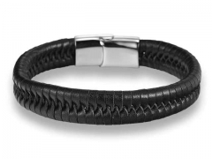 HY Wholesale Leather Bracelets Jewelry Popular Leather Bracelets-HY0135B144