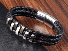 HY Wholesale Leather Bracelets Jewelry Popular Leather Bracelets-HY0133B070