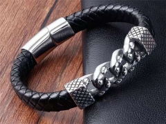 HY Wholesale Leather Bracelets Jewelry Popular Leather Bracelets-HY0133B204