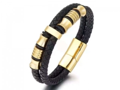 HY Wholesale Leather Bracelets Jewelry Popular Leather Bracelets-HY0120B026