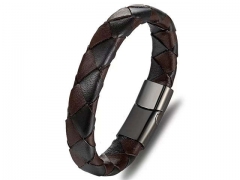 HY Wholesale Leather Bracelets Jewelry Popular Leather Bracelets-HY0130B193