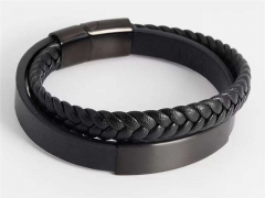 HY Wholesale Leather Bracelets Jewelry Popular Leather Bracelets-HY0133B059